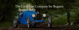 豪华汽车品牌 Bugatti（布加迪）推出最高时速60公里儿